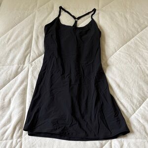 Black outdoor voice workout dress